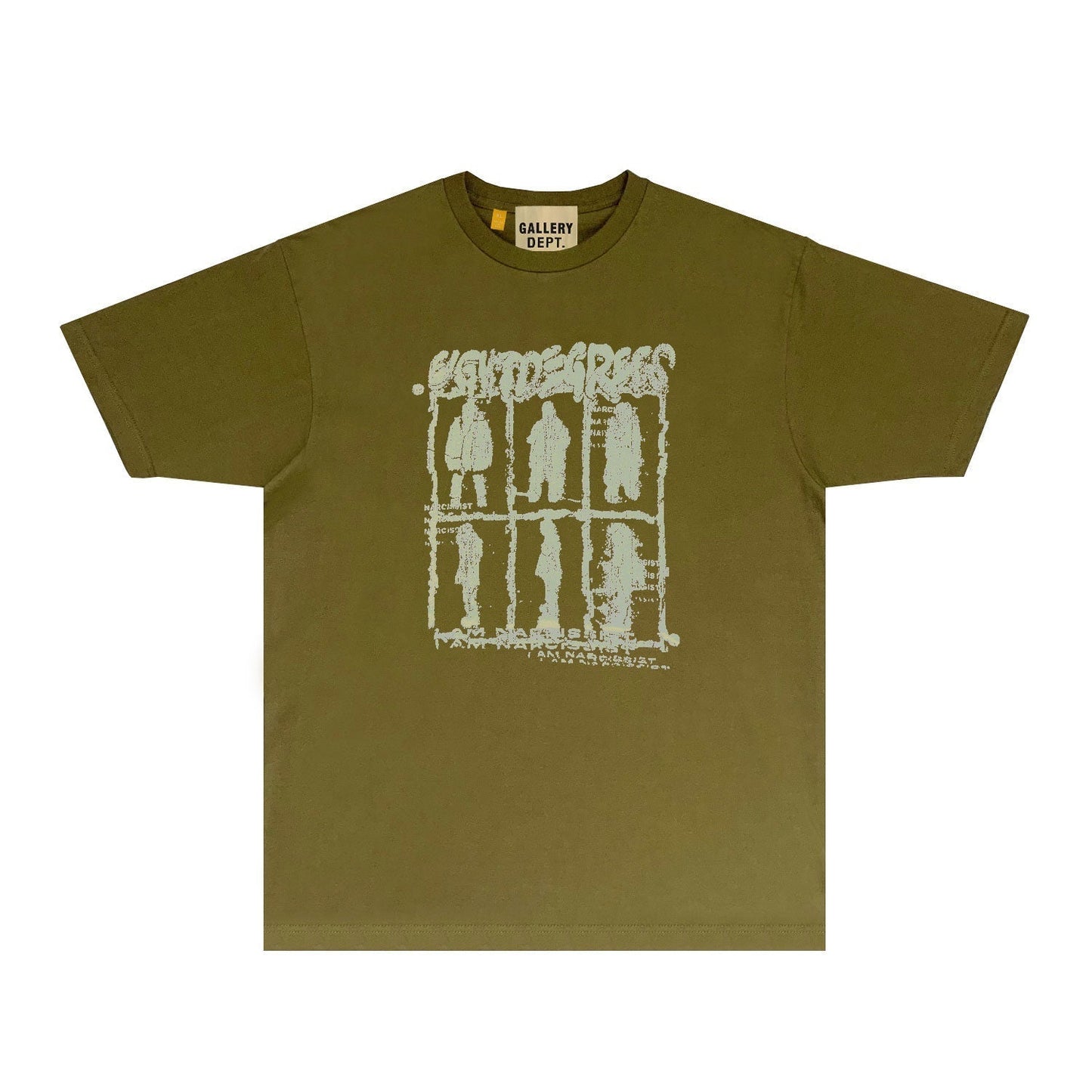 Gallery Dept T Shirt Retro Printed Loose Short-Sleeved Shirt